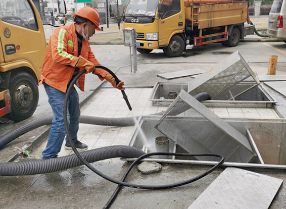 大路镇隔油池清理